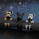 Cute Unisex Finger Ring Open Adjustable Dog Head Rings Fashion Hands Accessories for Women Men