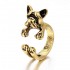 Cute Unisex Finger Ring Open Adjustable Dog Head Rings Fashion Hands Accessories for Women Men