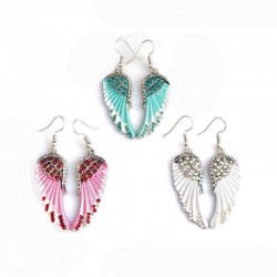 Cute Women's Earrings Angel Wings Rhinestone Alloy Dangle Earring Fashion Earrings for Women