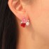 Cutely Fashion Flower Ear Stud Earring Alloy Rhinestone Flower Ear Stub For Women