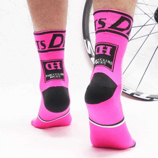 DH Sports Mens Womens Cycling Cushion Crew Sock Outdoor Anti Skid Deodorization Warm Socks