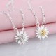 Delicate Daisy S925 Sterling Silver Short Necklaces for Women