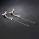 Dragonfly Crystal Rhinestone Ear Cuff Tassel Ear Stud Women Jewelry