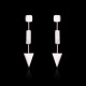 Earrings for Women Luxury Platinum Plated Simple Geometric Pendant Ear Stud Best Gift