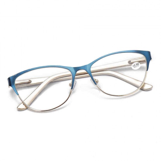 Elderly Ultralight Cat Eye Half Frame Reading Glasses Universal Presbyopic Eyeglasses