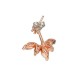 Elegant 925 Silver Needle Zircon Leaf Ear Stud Earrings Women Jewelry