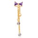 Elegant Bowknot Belly Ring Tassel Rhinestone Navel Belly Piercing Ring for Women