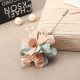 Elegant Colorful Fabric Flower Pins Artificial Pearl Brooches Clothing Accessories