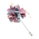 Elegant Colorful Fabric Flower Pins Artificial Pearl Brooches Clothing Accessories