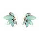 Elegant Crystal Wings Ear Stud Flower Rhinestones Earrings Gift for Her