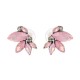 Elegant Crystal Wings Ear Stud Flower Rhinestones Earrings Gift for Her