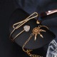 Elegant Cuff Bracelets Chain Dream Net Bowknot Crystal Heart Fashion Multilayer Bracelet for Women