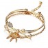 Elegant Cuff Bracelets Chain Dream Net Bowknot Crystal Heart Fashion Multilayer Bracelet for Women