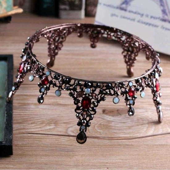 Elegant Full Rhinestone Crown Tiara Wedding Bridal Party Prom Hair Accessories