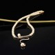 Elegant Pearl Rhinestone Jewelry Set 1 Pair Earrings 1 Pcs Necklace Women Jewelry Set