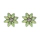 Elegant Rhinestones Colorful Flower Crystal Stud Earrings Gift for Women