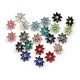 Elegant Rhinestones Colorful Flower Crystal Stud Earrings Gift for Women