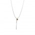 Elegant Silver Plated Crystal Tassel Pendant Simple Style Long Necklace Best Gift for Women