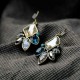 Elegant Style Crystal Ear Drop Colorful Gem Earring Jewelry For Women