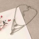 Elegant Three Layer Bell Pendant Platinum Plated Foot Chain Best Friend Anklet