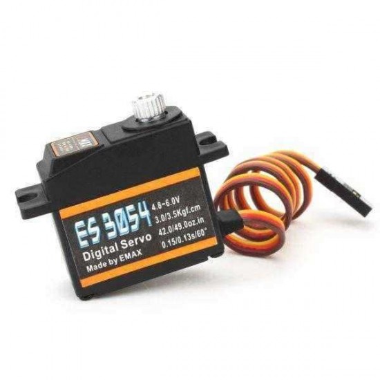 Emax ES3054 17g 3.5kg 0.13sec Metal Gear Digital Servo For RC Airplane (ES3154 Upgraded Version)