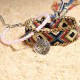 Ethnic Double Layer Anklets Beach Retro Weaving Women Anklet