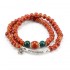 Ethnic Handmade Beaded Bracelet Flower Ceramic Multilayer Bracelets Vintage Jewelry for Women