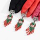 Ethnic Multifunction Women Necklace Bohemian Flower Bead Tassel Cotton Scarf Clothing Accessories