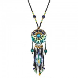 Ethnic Necklace Vintage Beads Blue Jade Necklace Wholesale for Women