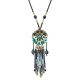 Ethnic Necklace Vintage Beads Blue Jade Necklace Wholesale for Women