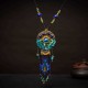 Ethnic Necklace Vintage Beads Blue Jade Necklace Wholesale for Women