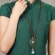 Ethnic Round Tassels Necklace Long-Style Alloy Necklace For Women