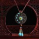 Ethnic Round Tassels Necklace Long-Style Alloy Necklace For Women