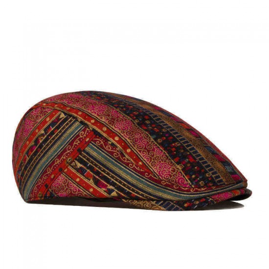 Ethnic Style Cotton And Linen Thin Breathable Visor Hat Vintage Chinese Style Cap Beret Caps