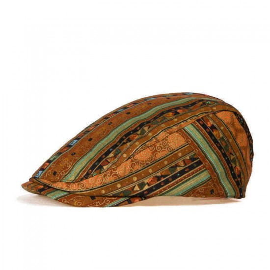 Ethnic Style Cotton And Linen Thin Breathable Visor Hat Vintage Chinese Style Cap Beret Caps