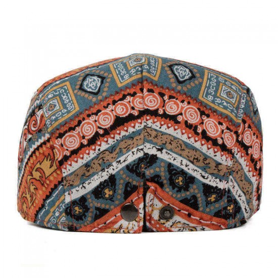 Ethnic Style Cotton And Linen Thin Breathable Visor Hat Vintage Chinese Style Cap Beret Caps