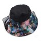 Ethnic Style Silk Breathable Sun Hat Women Vintage Wide Brimmed Beach Bucket Hat