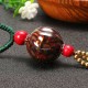 Ethnic Tassel Necklace Wooden Beads Ceramic Long Women Necklace