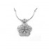 Ethnic Tibetan Hollow Flower Pendant Necklace Antique Silver Necklace Sweater Necklace For Women