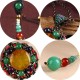 Ethnic Weaving Sweater Necklace Retro Agate Long Style Necklace For Women