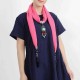 Ethnic Women Necklace Multifunction Cotton Scarf Bohemian Turquoise Bead Tassel Clothing Accessories