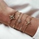 European And American Fashion New Full Diamond Cool Bracelet Set Ornament