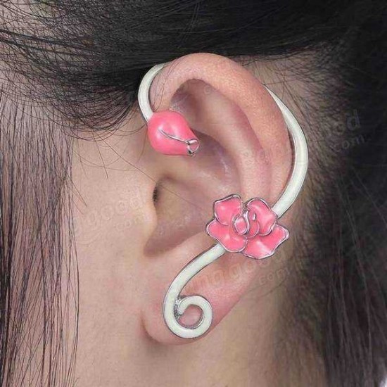 European Creative Luminous Ear Clip Animal Flower Wrap Earring Cuff