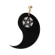 Exaggerated Acrylic Asymmetric Tai Ji Star Earrings