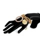 Exaggerated Crab Pearl Bracelet Hallow Metal Chain Bracelet Punk Multi Layer Bracelet For Women