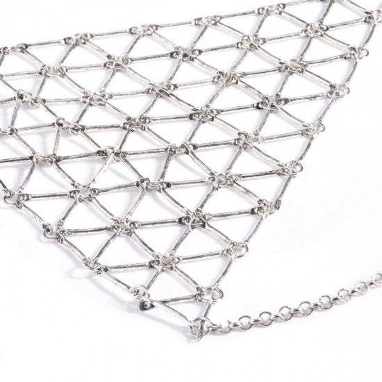 Exaggerated Hollow Triangle Geometry Beach Bra Body Chain