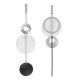 Exaggerated Natural Shell Round Ear Drop Asymmetric Earrings