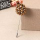 Exquisite Multicolor Flower Brooch Simple Style Beaded Floral Lapel Pin Unisex Clothing Accessories