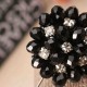 Exquisite Multicolor Flower Brooch Simple Style Beaded Floral Lapel Pin Unisex Clothing Accessories