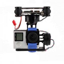 FPV 3 Axis CNC Metal Brushless Gimbal With Controller For DJI Phantom GoPro 3 4 180g for RC Drone FPV Racing